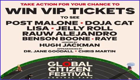 How much are Global Citizen VIP tickets?